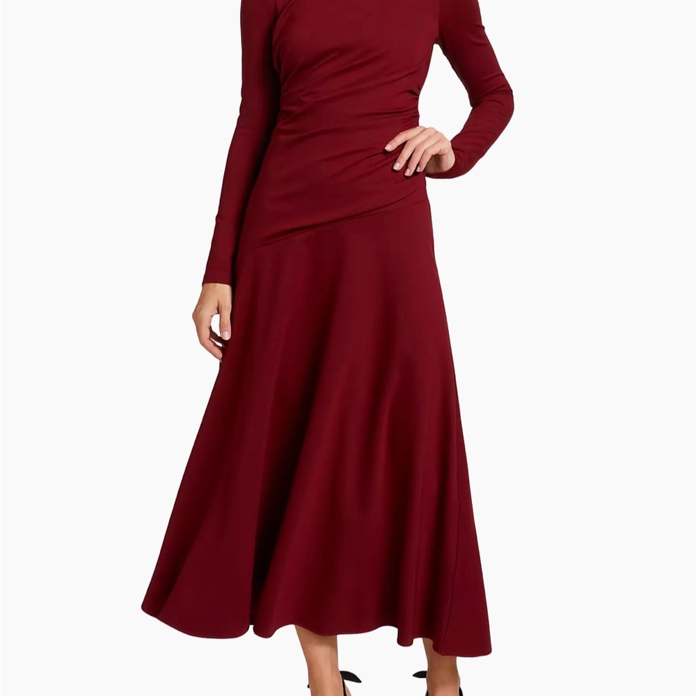 Daphna Ruched Jersey Maxi-Dress by AKNVAS